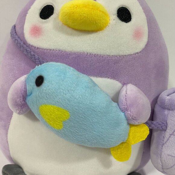 NWT Fishing Purple Penguin 8 Inch Plush - Takashoji Brand - Round 1 Prize - Picture 2 of 4